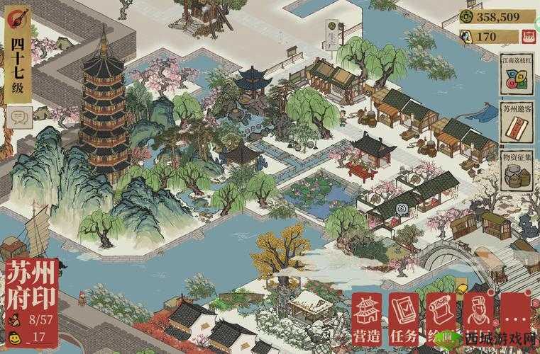 江南百景图苏州府提升收益的多种有效方法介绍
