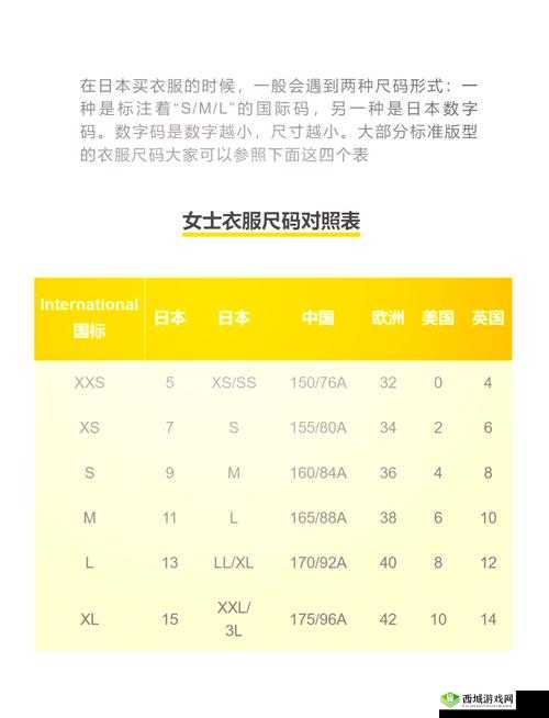 日本尺码欧洲尺码专线图片：尺码转换不再困难